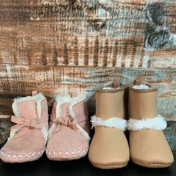 Old Navy Other - EUC 2 pairs of Old Navy baby girl boots 12-18 mos.